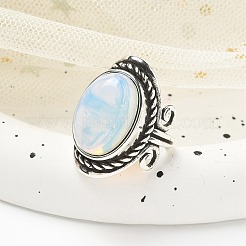 Opalite Adjustable Rings&nbsp;RJEW-I108-01AS-05