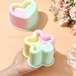 2Pcs 2 Styles Heart and Star Shape Cake Baking Silicone Molds&nbsp;ST-CJ0043-084