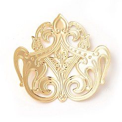 Brass Filigree Joiners Links&nbsp;KK-F772-17