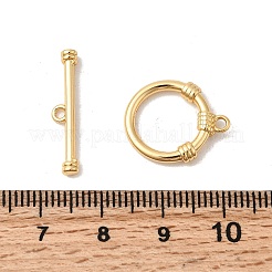 Brass Toggle Clasps&nbsp;KK-P340-33G