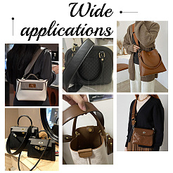 PU Leather Bag Straps&nbsp;PURS-WH0001-60B-P