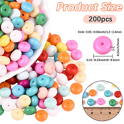 200Pcs Opaque Baking Paint Glass Seed Beads&nbsp;SEED-PA0001-01F