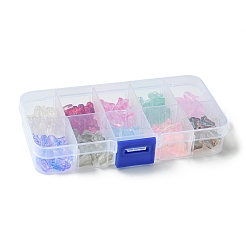 120Pcs 10 Colors Spray Painted Transparent Glass Beads&nbsp;GLAA-FS0001-84