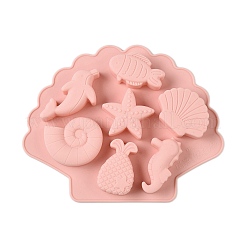 Shell Shape DIY Food Grade Silicone Mold&nbsp;DIY-K075-25