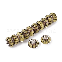 Handmade Lampwork & Brass Core European Beads&nbsp;LAMP-N044-01S-04