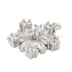 Brass Micro Pave Cubic Zirconia Pendatns&nbsp;KK-I380-03P