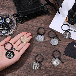 12Pcs Stainless Steel Keychains&nbsp;KEYC-BM0001-07B