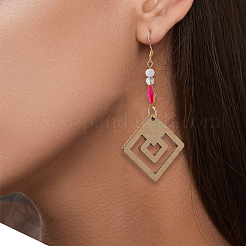60Pcs Wood Pendants&nbsp;WOOD-FH0002-30A
