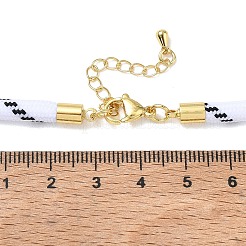 Ployester Core-Wrapped Round Cord Necklace Making&nbsp;KK-CBACFA2-03G