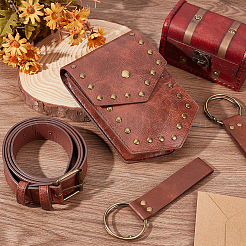 1 Bag PU Leather Medieval Waist Belt Bag with Belt&nbsp;AJEW-CL0003-57