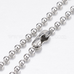 Tarnish Resistant 304 Stainless Steel Necklaces&nbsp;LS-NJEW-G307-07-1.5mm-P