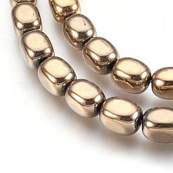 Electroplate Non-magnetic Synthetic Hematite Bead Strands&nbsp;G-I208-14-H