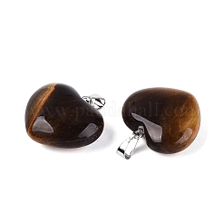 Natural Tiger Eye Pendants&nbsp;G-N362-05P-02