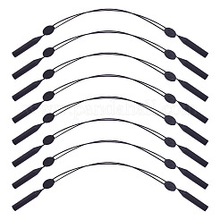 8Pcs No Tail Adjustable Silicone Eyeglasses Strap Holder&nbsp;AJEW-TA0001-58