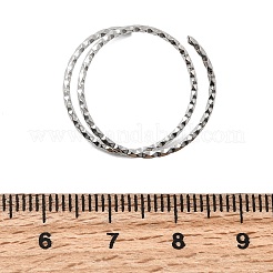 Adjustable 304 Stainless Steel Cuff Rings&nbsp;RJEW-D335-02P