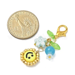 Acrylic & Glass Pendants Decorations&nbsp;HJEW-JM04062