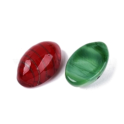 24Pcs Mxied Styles Handmade Lampwork Oval Display Decorations&nbsp;LAMP-N034-30