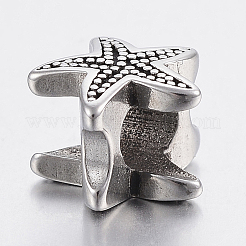 304 Stainless Steel European Beads&nbsp;X-STAS-F150-076AS