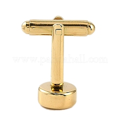 304 Stainless Steel Cufflinks&nbsp;LS-AJEW-B031-03G