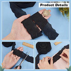 Polyester Hollow Flower Lace Trim&nbsp;OCOR-WH0085-39B