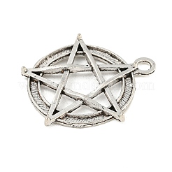 Tibetan Style Zinc Alloy Pentagram Pendants&nbsp;TIBEP-R334-333AS-RS