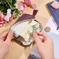 Velvet Jewelry Storage Zipper Pouches&nbsp;ABAG-WH0063-117A