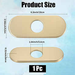 Oval Stainless Steel Faucet Hole Covers&nbsp;STAS-WH20001-18F-G