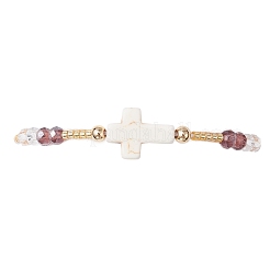 Cylinder Glass Seed Beaded Braided Bead Bracelets&nbsp;BJEW-MA00171