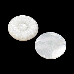 Natural Black Lip Shell Carved Cabochons&nbsp;SSHEL-I026-17A