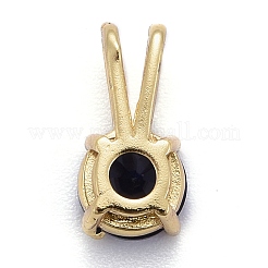 Brass Micro Pave Cubic Zirconia Pendants&nbsp;KK-P192-04