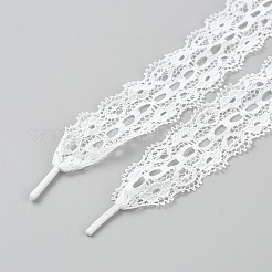 Polyester Lace Shoelaces&nbsp;FIND-WH0126-801B