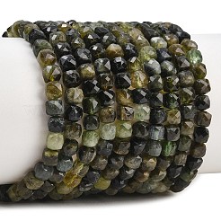 Natural Green Tourmaline Beads Strands&nbsp;G-Z163-A02-4x4mm