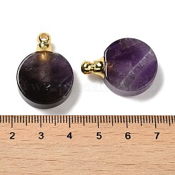 Natural Rose Quartz Perfume Bottle Pendants&nbsp;G-Z039-02G-03