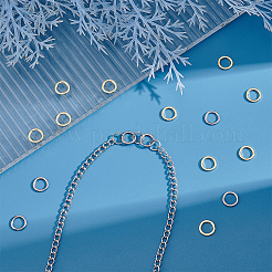 50Pcs 2 Style 304 Stainless Steel Linking Rings&nbsp;STAS-UN0041-33