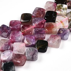 Natural Multicolor Tourmaline Beads Strands&nbsp;G-T140-04A