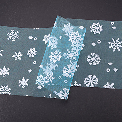 Snowflake Deco Mesh Ribbons&nbsp;OCOR-BC0006-05L