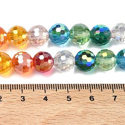 Electroplate Transparent Glass Beads Strands&nbsp;EGLA-K015-16
