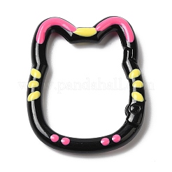Spray Painted Alloy Spring Gate Ring&nbsp;X1-PALLOY-P292-02