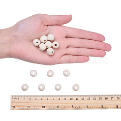 Natural Unfinished Wood Beads&nbsp;WOOD-R196-12mm-LF