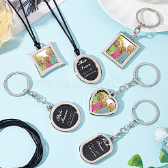 6Pcs Mini Alloy Photo Frame Keychain&nbsp;KEYC-CA0001-09