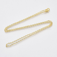 Brass Cable Chains Necklaces&nbsp;X-MAK-N029-01G