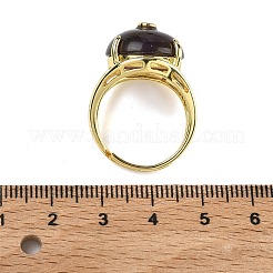 Brass Micro Pave Cubic Zirconia(Random Color) Cuff Open Rings&nbsp;RJEW-D347-02G-06