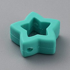 Star Silicone Focal Beads&nbsp;LS-SIL-TAC0008-07G