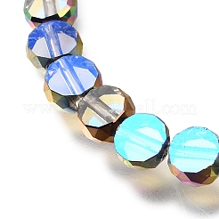 Electroplated Transparent Glass Beads Strands&nbsp;GL-CBA98F0-06B-05