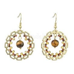 Seed Bead Dangle Earrings&nbsp;EJEW-MZ00744-01
