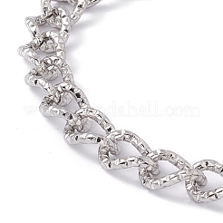 Tarnish Resistant 304 Stainless Steel Curb Chain Bracelet with Toggle Clasp for Women&nbsp;BJEW-E017-01P