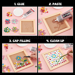 Glitter Glass Cabochons&nbsp;GLAA-FH0001-01C