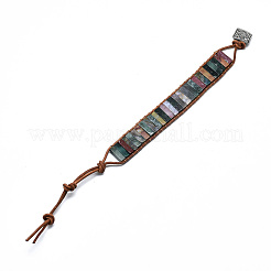 Cowhide Leather Cord Bracelets&nbsp;BJEW-R309-01A-02