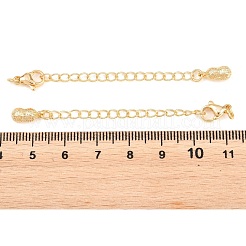 Brass Curb Chain Extender&nbsp;KK-P354-18G