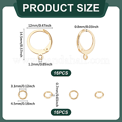 304 Stainless Steel Leverback Earring Findings&nbsp;STAS-UN0063-64